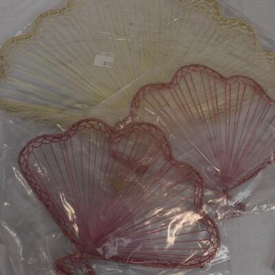 23 pc String Art Decor: 9 Hearts, Umbrellas, 8 Butterflies, 3 Shells, Duck - New