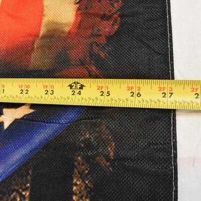Religious/Patriotic Flag 39" x 27". No packaging - New