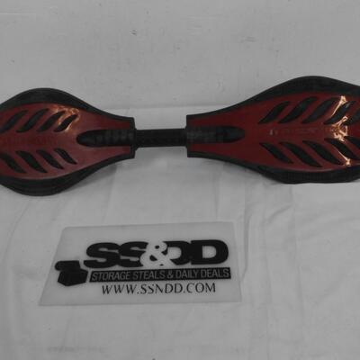 Ripstick Caster Board, Red in Good Condition, 34 Inches Long
