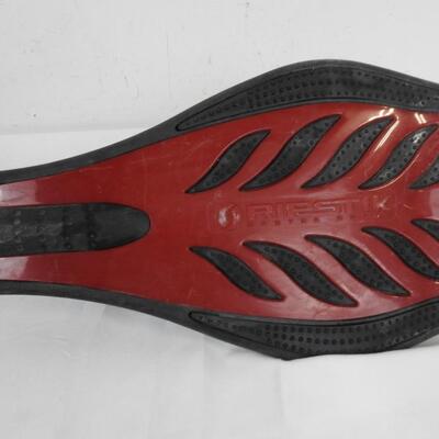 Ripstick Caster Board, Red in Good Condition, 34 Inches Long