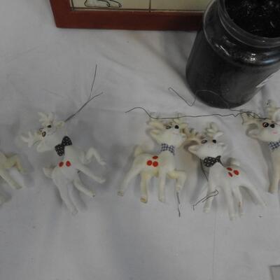 10 pc Decor, Snowman Decor, Reindeer Ornaments