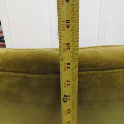 Green Floral Cushion Single Sofa Chair - Good Condition