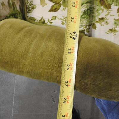 Green Floral Cushion Single Sofa Chair - Good Condition