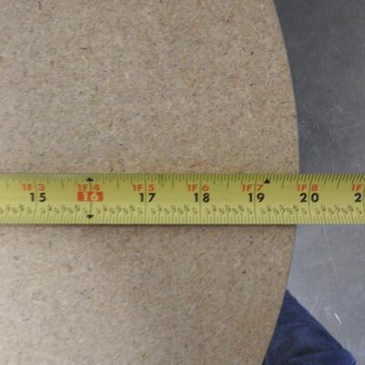 26" Tall Wood Table, 3 Legs, 20 Inch Circular Diamter Table - Good Condition