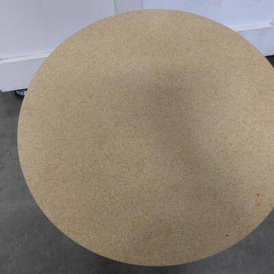 26" Tall Wood Table, 3 Legs, 20 Inch Circular Diamter Table - Good Condition