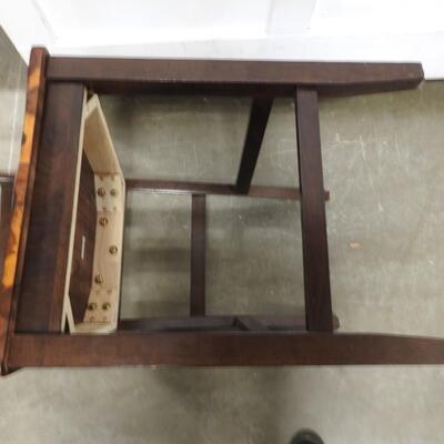 4 Chair Dining Room Set, Black Frame, Wood Design Seating - Great Condition