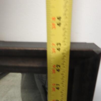 Large Wall Mirror, Black Frame, 43" x 28"