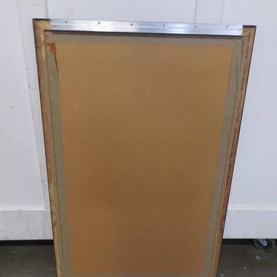 Large Wall Mirror, Black Frame, 43" x 28"