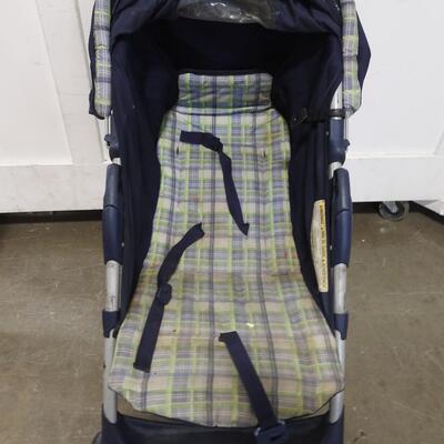 Blue Foldable Graco Stroller, Needs Cleaning
