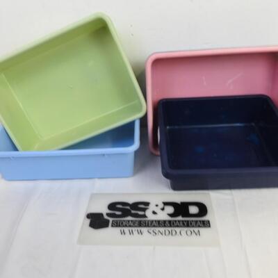 5 Kid Toy Bins, LIttle Tikes, Assorted Colors, Blue, Green, Pink