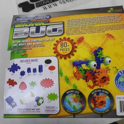 2 Techno Gears Bionic Bug and Crazy Copter Kits: Pieces Unverified Count