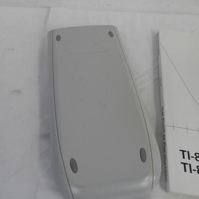 TI-84 Plus Silver Edition, Graphing Calculator, Works, With Manual