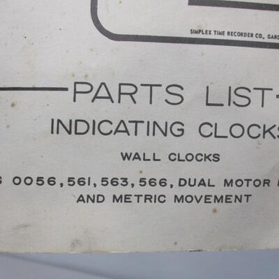 Vintage Simplex Wall Clock - "Colorado Midland Railway Pikes Peak Route"