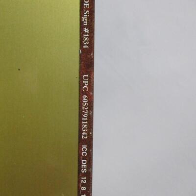 "I dream Of A World Where Chickens Can Cross The Road" Metal Sign