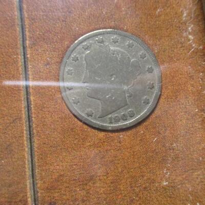 "The Forty Niners" Liberty Head "V" Nickel 7 Coin & 3 Stamp Set Coin Frame