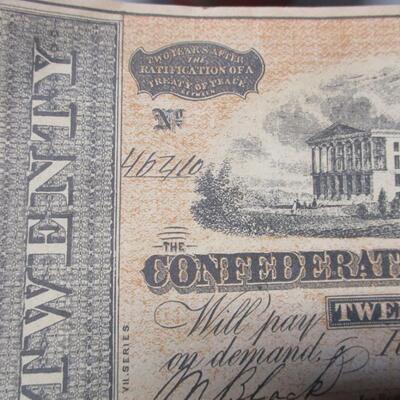Confederate States Of America Twenty Dollars  - Richmond 1864