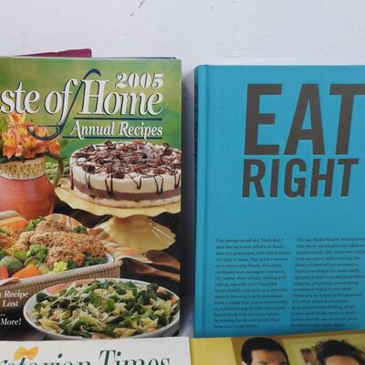 6 Cookbooks, Taste of Home, Mayo Clinic, Vegetarian Times