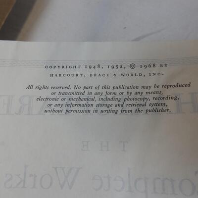 Vintage 1952 Books: Shakespeare The Complete Works, American College Dictionary