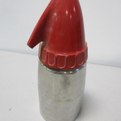 Sparklets Siphon Seltzer Soda Chrome Art Deco Styled Water Bottle