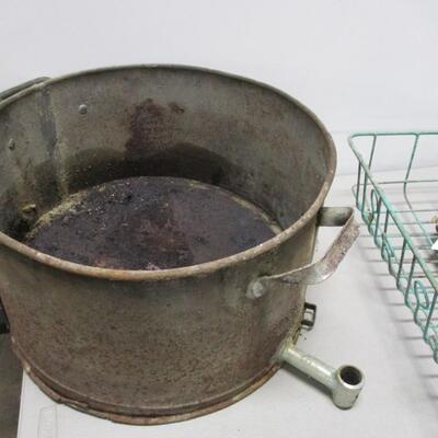 Vintage Basketball Hoop - Towel Hanger - Wash Rack