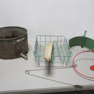 Vintage Basketball Hoop - Towel Hanger - Wash Rack