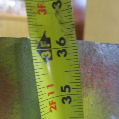 Folk Art Painted Bear on Galvanized Shingle Signed by Artist