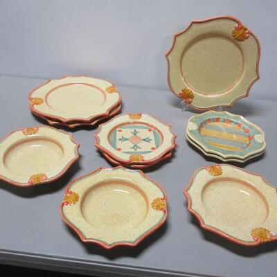 Horchow Hand Painted In Italy Plates & Bowls - 10 Pieces