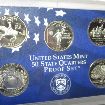 United States Mint State Quarters Proof Set & 1999 Proof Set