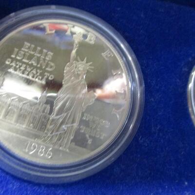 United States Liberty Coins 1886 - 1986 -  Ellis Island Silver Dollar Proof