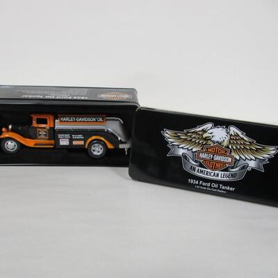 1934 Ford Oil Tanker - Harley Davidson 1/43 Scale