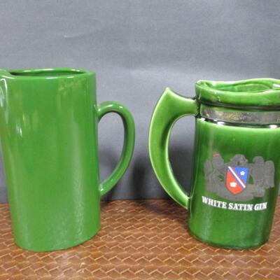Sir Robert Burnett's White Satin Distilled London Dry Gin & White Satin Gin Pub Jug Pitchers