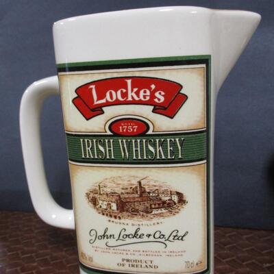 Locke's Irish Whiskey & Beefeater Gin Pub Jug Pitchers