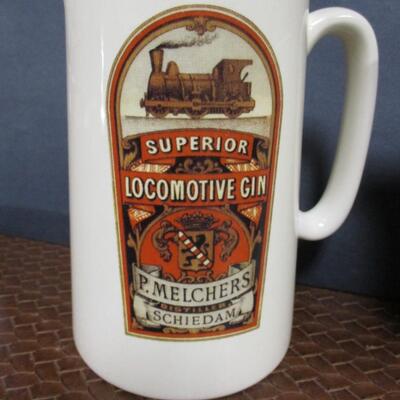 Superior Locomotive Gin & Wolfschmidt Vodka Pub Jug Pitchers