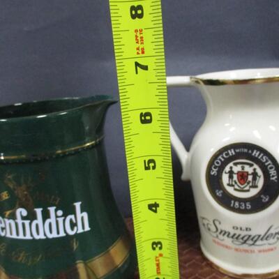 Glenfiddich & Old Smugglers Pub Jug Pitchers