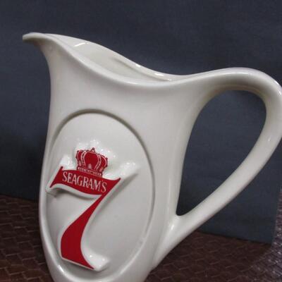 Wild Turkey & Seagram's 7 Pub Jug Pitchers