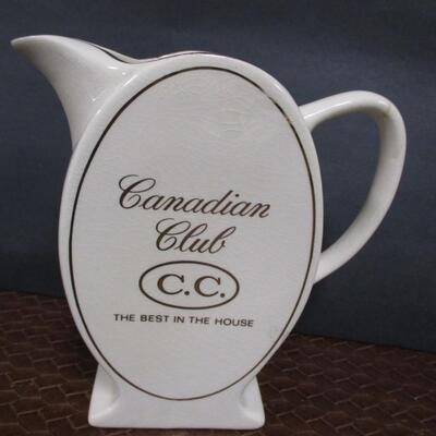 Canadian Club C.C & Cutty Sark Pub Jug Pitchers