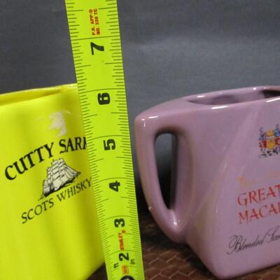 Great Macaulay & Cutty Sark Pub Jug Pitchers