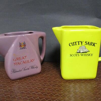 Great Macaulay & Cutty Sark Pub Jug Pitchers