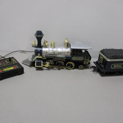 Vintage Old Smokey Great Western Royal Blue Train Locomotive