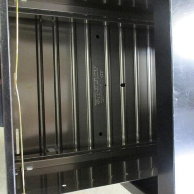 Black 2 Drawer File Cabinet No Key