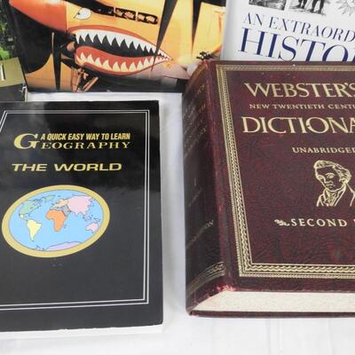 6 Nonfiction Geography Books: Webster's Dictionary -to Road Atlas