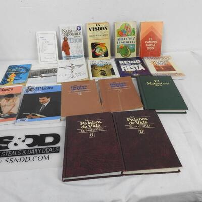 18 Spanish Books: Pasos Hacia la Paz Interior -to- La Palabra de Vida El Maestro