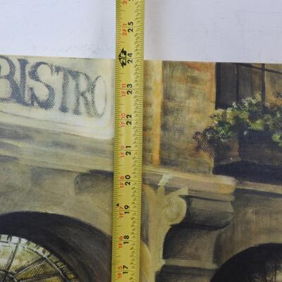 Canvas Painting Print, French Bistro 24" x 36"