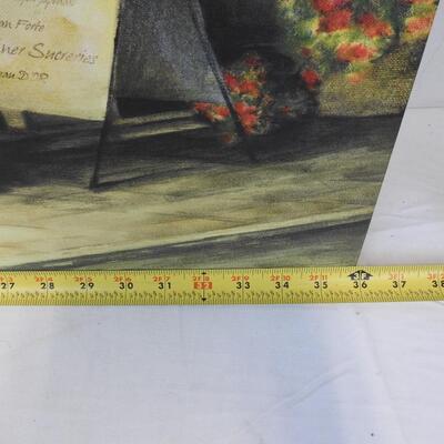 Canvas Painting Print, French Bistro 24" x 36"