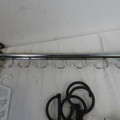 About 50 Plastic Hangers, Tie Hangers, Closet Hook Installation