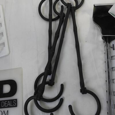 About 50 Plastic Hangers, Tie Hangers, Closet Hook Installation