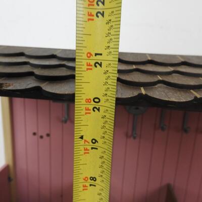 Pink 2' x 1' x 20" Wooden Stables, 1 Doors Need Installment, Good Condition