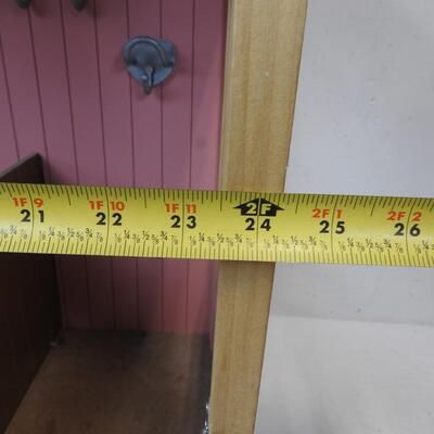 Pink 2' x 1' x 20" Wooden Stables, 1 Doors Need Installment, Good Condition