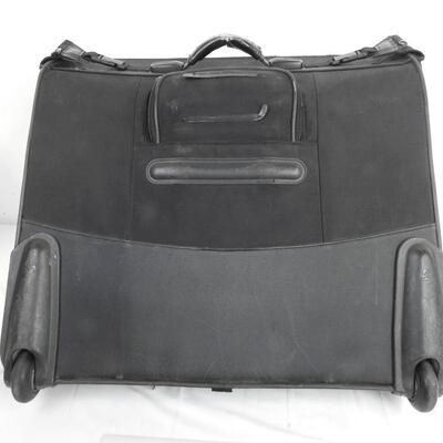 Black Samsonite Wheeled Garment Bag, has 2 Compartments