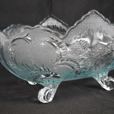 Vintage Janette Glass Bowl, 4 Legs, Good Condition